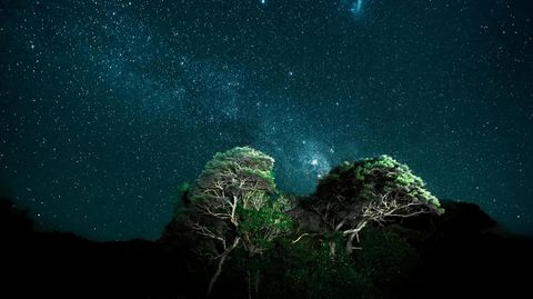 Der Nachthimmel über Neuseeland