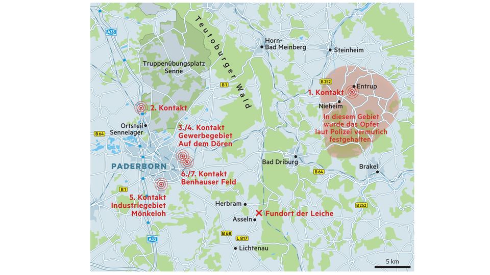 Karte Kreis Paderborn Karte Kreis Paderborn