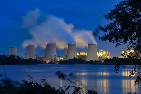 Braunkohlekraftwerk in Brandenburg