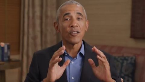Der ehemalige US-Präsident Barack Obama lobt Noch-Bundeskanzlerin Angela Merkel in einer Videobotschaft