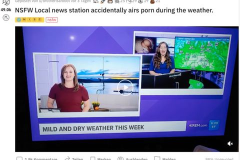 Screenshot des in Washington ansässigen Senders KREM2