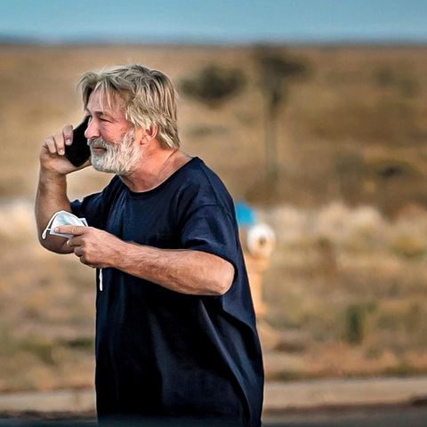 Alec Baldwin kurz nach seiner Aussage beim Santa Fe County Sheriff's Office am Freitag