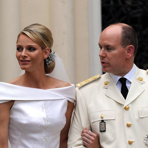 Charlène und Albert bei ihrer Hochzeit im Juli 2011
