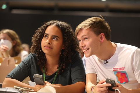 Grüne-Jugend-Chefs Sarah-Lee Heinrich und Timon Dzienus