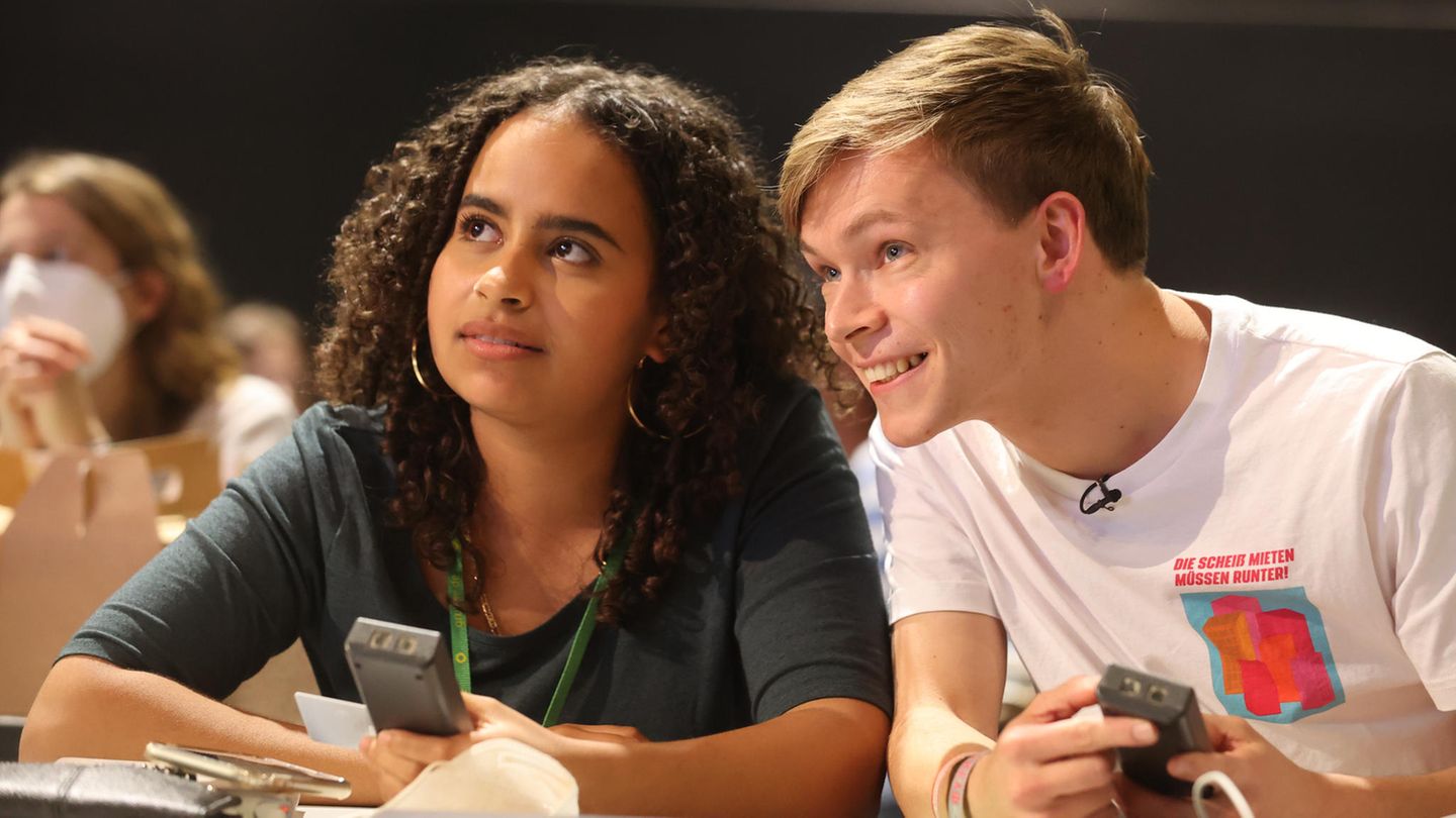 Grüne-Jugend-Chefs Sarah-Lee Heinrich und Timon Dzienus