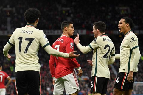 Manchester United bei der 0:5 Niederlage gegen Liverpool.