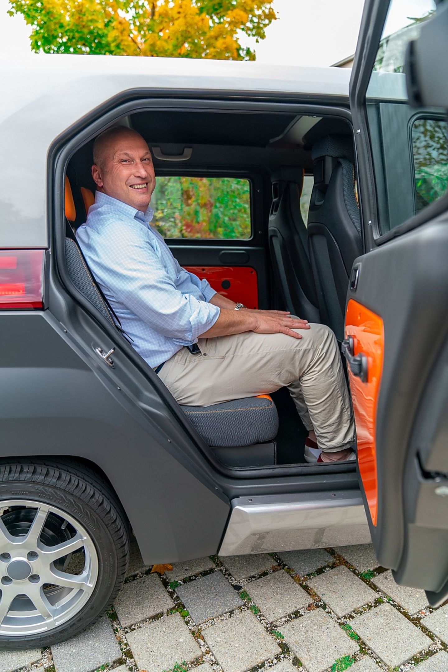 Im Fond ist für Taxi-Passagiere viel Platz
