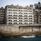 Wohnblock auf Hashima Island
