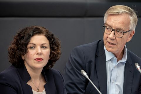 Amira Mohamed-Ali und Dietmar Bartsch