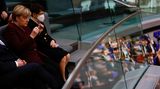 Angela Merkel Empore Randfigur im Parlament
