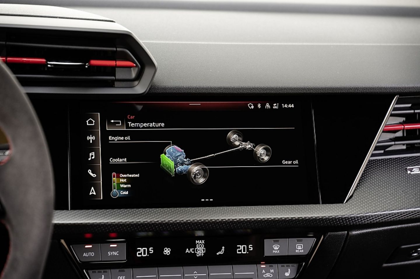 Das 10,1 Zoll große Display liefert jede Menge Informationen