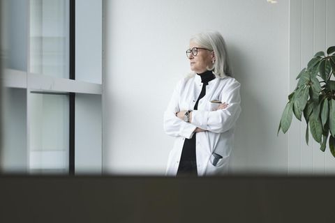 Die Psychiaterin Adelheid Kastner im Kepler-Universitätsklinikum der österreichischen Stadt Linz