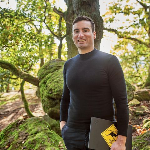 Der einstige Greenpeace-Aktivist Gunter Greiner im Pfälzer Wald