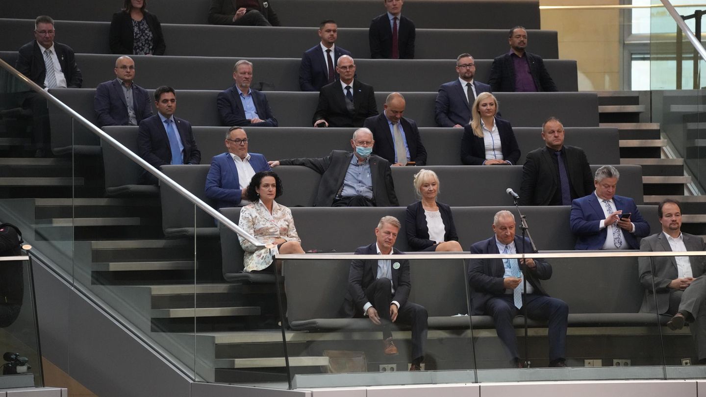 Mehr als 20 Abgeordnete auf Tribüne im Bundestag für 3G-Verweigerer