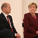 Bundeskanzlerin Merkel (CDU) und Finanzminister Olaf Scholz (SPD)