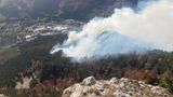Brand am Hang