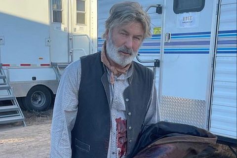 Alec Baldwin am Filmset von "Rust", bei dem die Kamerafrau Halyna Hutchins versehentlich erschossen wurde