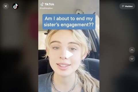 Fake-TikTok-Star "Sydney", ein blondes Mädchen