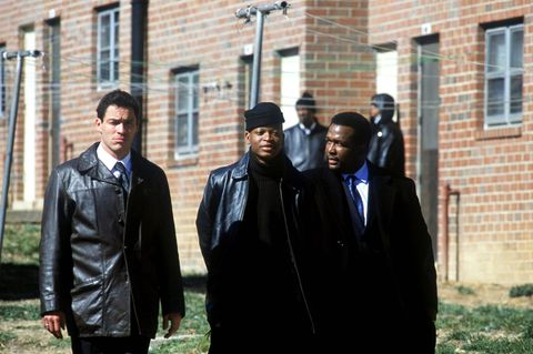 Die Charaktere Dominic West, Larry Gilliard Jr. und Wendell Pierce.