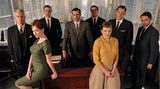 Die Schauspieler der Serie "Mad Men".