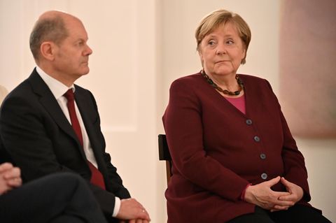 Bundesfinanzminister Olaf Scholz (SPD) und Bundeskanzlerin Angela Merkel (CDU)