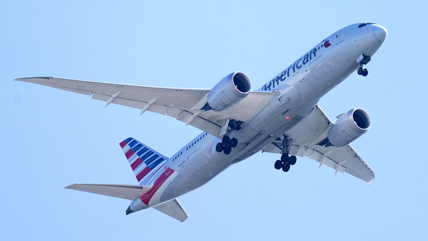 Ein Erste-Klasse-Passagier hat auf einem US-Linienflug von American Airlines eine Stewardess mit Schlägen verletzt 