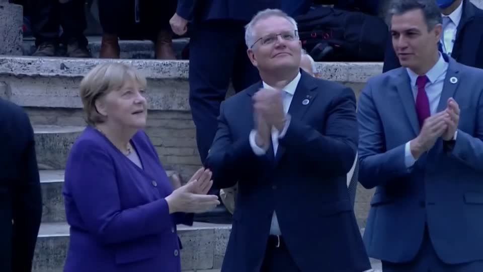 Video: Merkel und die G20: Sorge um Iran, Einigung auf Mindeststeuer