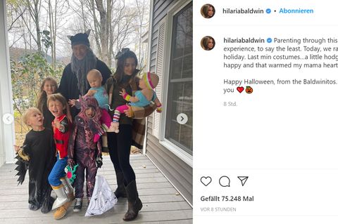 Alec und Hilaria Baldwin feierten mit ihren Kindern Halloween