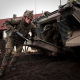 Absetzen der Infanteristen bei einer Übung.