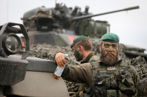 Oldies but Goldies: Marder auf einer Nato-Übung in Polen.