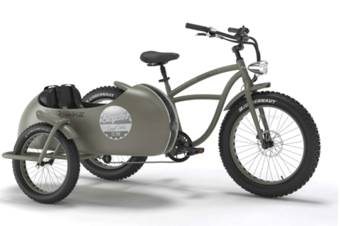 In Oliv erstrahlt  das Bike im Military Look.