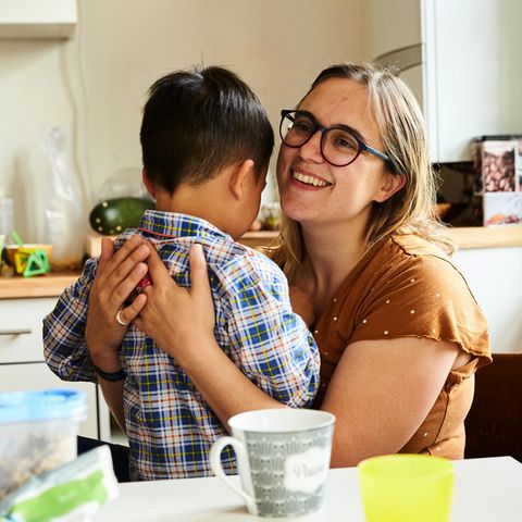 Ben und seine Mutter Frauke