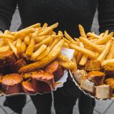 Currywurst von der Imbissbude