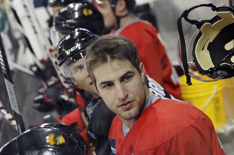 Kyle Beach, hier auf einem Foto aus dem Jahr 2013. Damals stand er noch im Kader der Chicago Blackhawks, ein Pflichtspiel absolvierte er für das Team nie.