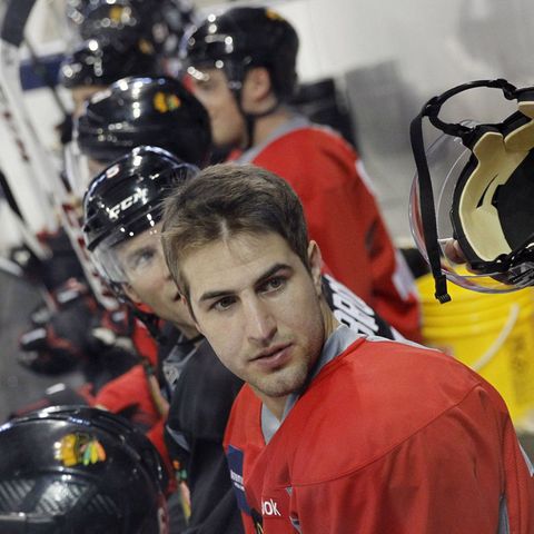 Kyle Beach, hier auf einem Foto aus dem Jahr 2013. Damals stand er noch im Kader der Chicago Blackhawks, ein Pflichtspiel absolvierte er für das Team nie.