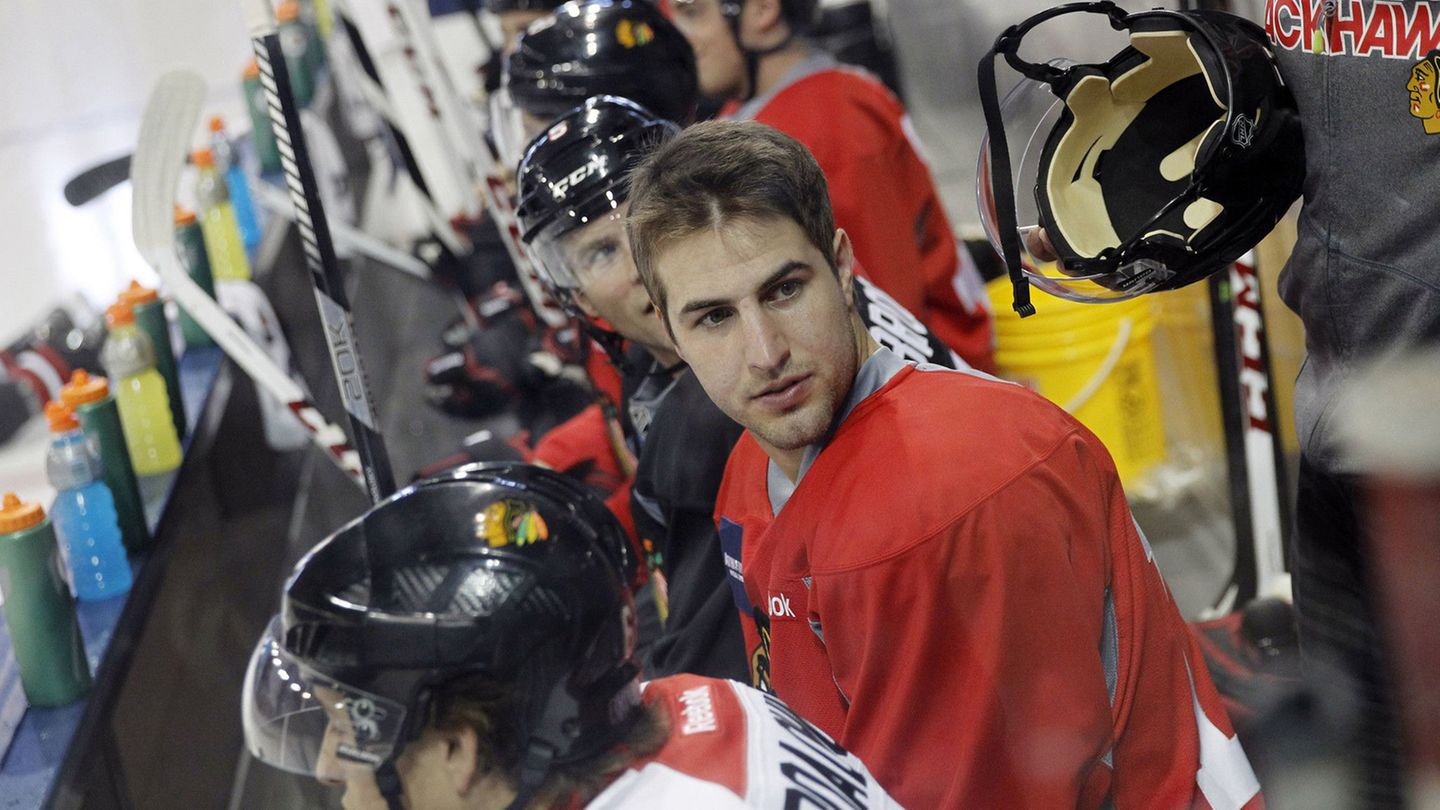 Kyle Beach, hier auf einem Foto aus dem Jahr 2013. Damals stand er noch im Kader der Chicago Blackhawks, ein Pflichtspiel absolvierte er für das Team nie.