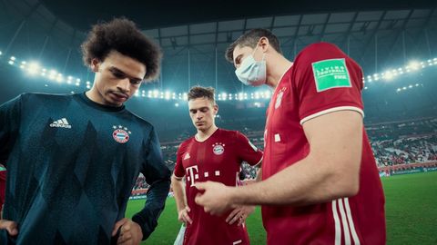 Leroy Sané, Joshua Kimmich und Robert Lewandowski in der Amazon-Doku "FC Bayern - Behind The Legend"