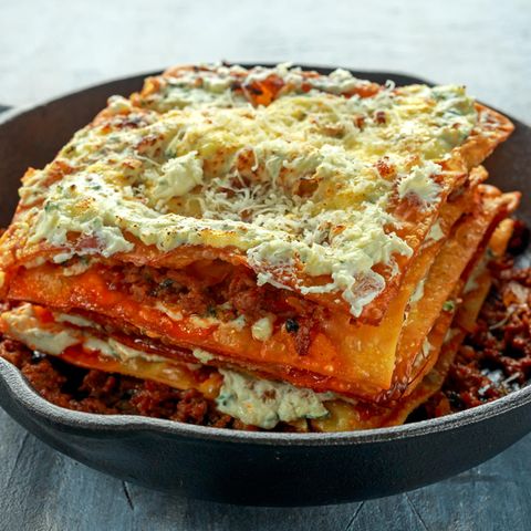 Pfannenlasagne.