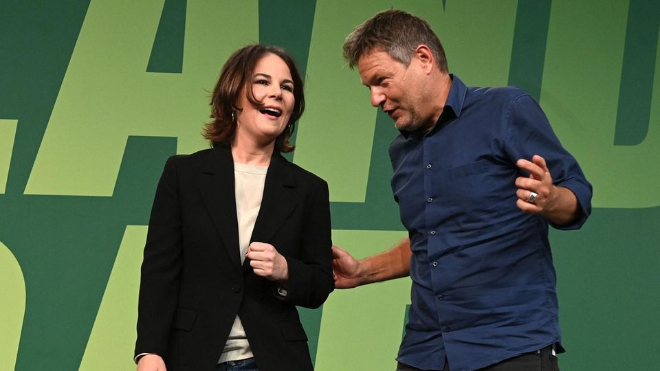 Annalena Baerbock und Robert Habeck, die Bundesvorsitzenden von Bündnis 90/Die Grünen