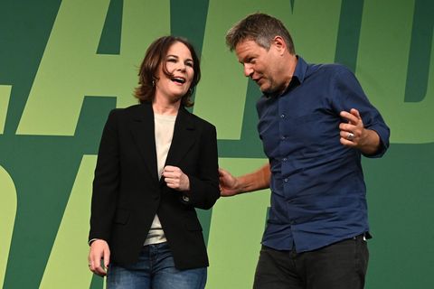 Annalena Baerbock und Robert Habeck, die Bundesvorsitzenden von Bündnis 90/Die Grünen