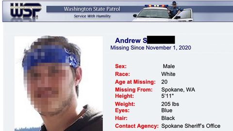 Die Washington State Patrol suchte nach Andrew S., bis seine Leiche in einem verlassenen Fahrzeug entdeckt wurde