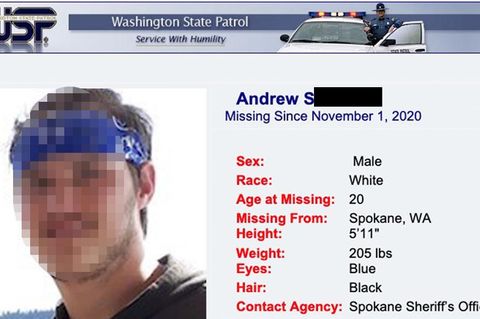 Die Washington State Patrol suchte nach Andrew S., bis seine Leiche in einem verlassenen Fahrzeug entdeckt wurde