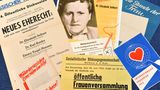 1949: Elisabeth Selbert - Männer und Frauen sind gleichberechtigt.  "Männer und Frauen sind gleichberechtigt" ist einer der fundamentalen Sätze im Grundgesetz. Ein frauenrechtlicher Meilenstein. Einen, den es ohne Elisabeth Selbert womöglich nicht gegeben hätte. Sie war eine von nur vier Frauen im 63-köpfigen Ausschuss, der das neue Grundgesetz formulieren sollte. Ursprünglich sollte die Formulierung der Weimarer-Verfassung übernommen werden, in der es hieß, dass Männer und Frauen die gleichen Rechte und Pflichten haben. Die Juristin wollte jedoch eine zwingende Aufforderung zur Gleichberechtigung in der neuen Verfassung. Mehrfach scheiterte sie in Abstimmungen gegen die Männer. Erst nach einer Mobilmachung von Frauenrechtsausschüssen und der Öffentlichkeit, kam der Satz "Männer und Frauen sind Gleichberechtigt" ins Grundgesetz.