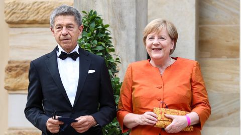 Bundeskanzlerin Angela Merkel (CDU) und ihr Mann Joachim Sauer