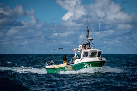 Fischerboot im Ärmelkanal