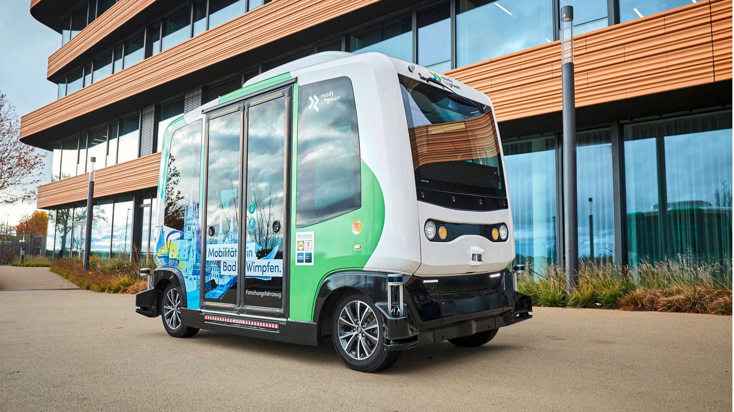 Das autonom fahrende Elektro-Shuttle von Lidl