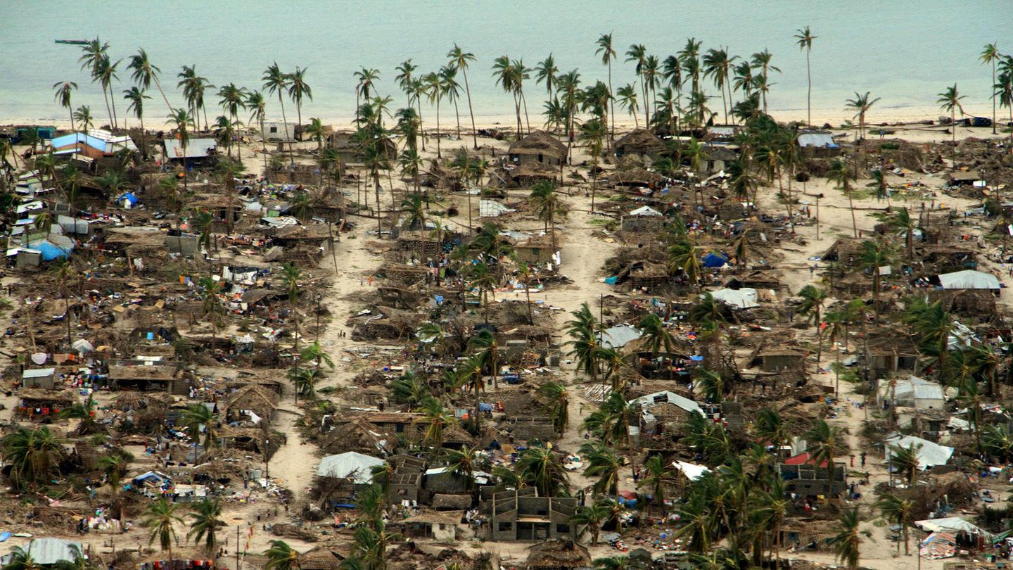 Klimaforschung: Zyklon in Mosambique Zyklon in Mosambique