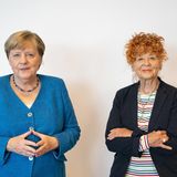 Angela Merkel und Fotografin Herlinde Koelbl
