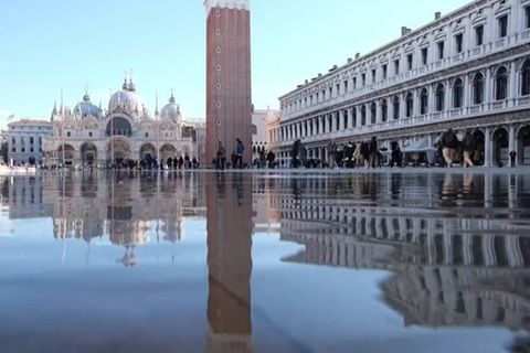 Video: Venedig unter Wasser