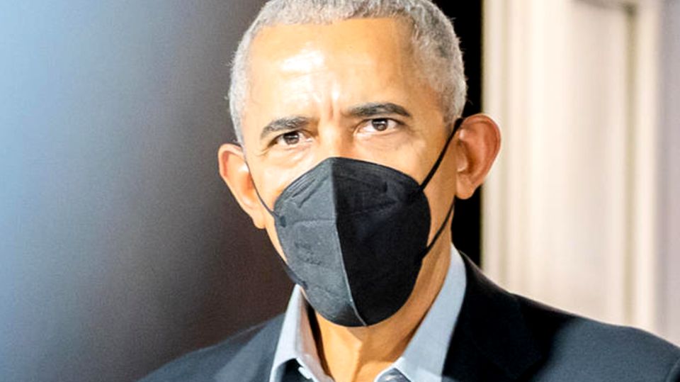 Der frühere US-Präsident Barack Obama bei der UN-Klimakonferenz COP26 in Glasgow Der frühere US-Präsident Barack Obama bei der UN-Klimakonferenz COP26 in Glasgow